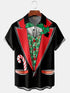 Men's Christmas Funny Graphic Short Sleeve Hawaiian Shirt